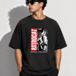 Asrto Cat - Unisex Oversized Classic Black T-Shirt