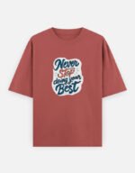Never Stop- Unisex Oversized Classic T-Shirt - Image 4